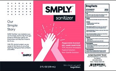 Smply Sanitizer Peppermint (Smply Peppermint 2oz)